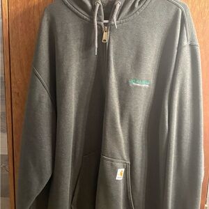 Carhartt dark grey full zip rain defender Sweatshirt